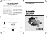 Preview for 1 page of Rover Ranger 53179 Owner'S Manual