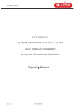 Preview for 9 page of Rover RLT-1550 D10 Operating Manual