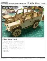 Preview for 18 page of Rovers North Land Rover Defender 90 Kit Building Manual For Assembling Wood Model Kits