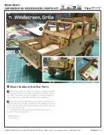 Предварительный просмотр 19 страницы Rovers North Land Rover Defender 90 Kit Building Manual For Assembling Wood Model Kits