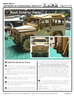 Предварительный просмотр 21 страницы Rovers North Land Rover Defender 90 Kit Building Manual For Assembling Wood Model Kits