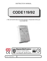 Rowan Elettronica 119/92 Instruction Manual preview