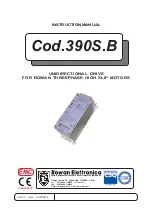 Rowan Elettronica 390S.B Instruction Manual preview
