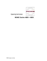 Предварительный просмотр 3 страницы Rowe RC 4000 + 6000 Operating Instructions Manual