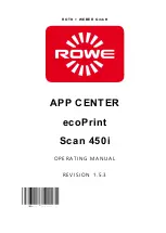 Rowe Scan 450i 24 inch KIT 40 Operating Manual preview