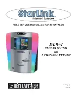 Rowe StarLink DLW-1 Field Service Manual And Parts Catalog предпросмотр