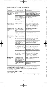 Предварительный просмотр 52 страницы Rowenta ACTISTEAM Manual