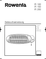 Preview for 1 page of Rowenta BRUGSANVISNING IR 100 Instructions For Use Manual