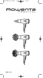 Preview for 1 page of Rowenta CV8050G3 Manual