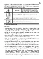 Предварительный просмотр 11 страницы Rowenta DH4224F0 Safety Instructions