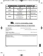 Rowenta DV86 Series Manual preview