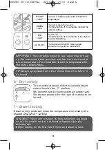 Preview for 8 page of Rowenta DW 9020 Manual