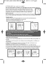 Preview for 20 page of Rowenta EP7202E0 Manual