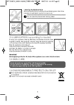 Preview for 17 page of Rowenta EP7212 Instruction Manual