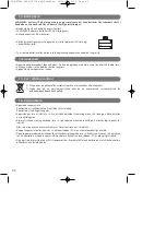 Предварительный просмотр 78 страницы Rowenta EV7009 Manual