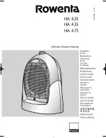 Preview for 1 page of Rowenta GEBRAUCHSANWEISUNG HA 425 Instructions For Use Manual