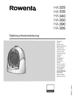 Preview for 1 page of Rowenta HA 325 Instructions For Use