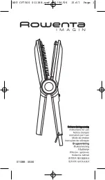 Rowenta IMAGIN REFERENCE CERAMIC CF7500A0 Instructions For Use Manual предпросмотр