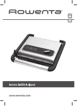 Rowenta Inicio Grill Adjust Manual preview