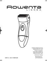 Rowenta LISSEA 030014 - 4/03 SH325/335 Instructions For Use Manual preview