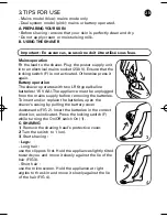 Preview for 4 page of Rowenta LISSEA 030014 - 4/03 SH325/335 Instructions For Use Manual