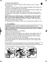 Preview for 5 page of Rowenta LISSEA 030014 - 4/03 SH325/335 Instructions For Use Manual