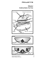 Rowenta Master DG 560 Instructions For Use Manual preview