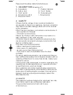 Preview for 5 page of Rowenta PROVITAL CV8050 User Manual