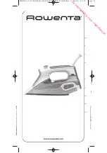 Rowenta Steamium DW9020 Manual preview