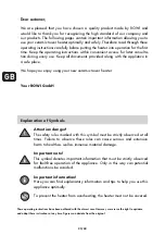 Preview for 23 page of Rowi Electronics HKT 2000/3/2 ODF Operating Instructions Manual