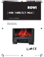 Rowi :1 03 03 0146 Operating Instructions Manual preview