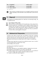 Preview for 34 page of Rowi HFW 400/1/1 Operating Instructions Manual