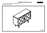 Предварительный просмотр 1 страницы Rowico Rosswood sideboard 124 118691 Assembly Instruction Manual