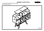 Предварительный просмотр 3 страницы Rowico Rosswood sideboard 124 118691 Assembly Instruction Manual