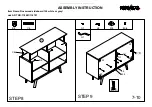 Предварительный просмотр 7 страницы Rowico Rosswood sideboard 124 118691 Assembly Instruction Manual