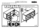 Предварительный просмотр 8 страницы Rowico Rosswood sideboard 124 118691 Assembly Instruction Manual