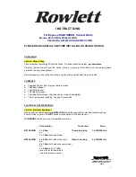 Rowlett RE100-PING Instructions preview