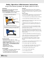 Preview for 1 page of Rowley NS11 Operating & Maintenance Instructions