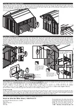 Preview for 4 page of Rowlinson Garden Products 10’ x 8’ Double Door Shed Assembly Instructions