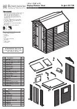 Предварительный просмотр 1 страницы Rowlinson Garden Products SS172B Assembly Instructions