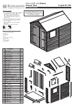 Rowlinson Garden Products SS193A Assembly Instructions preview