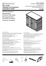 Preview for 1 page of Rowlinson Garden Products SS198H Assembly Instructions