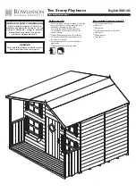 Rowlinson Garden Products Two Storey Playhouse Assembly Instructions Manual preview