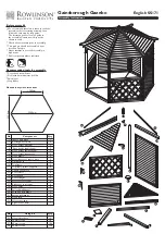 Rowlinson Gainsborough Gazebo Assembly Instructions preview