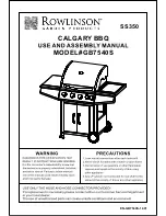 Rowlinson GB7540S User And Assembly Manual предпросмотр