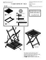 Rowlinson SS 382 Assembly Instruction And Care Sheet preview