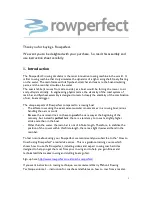 Rowperfect RP3 User Manual preview