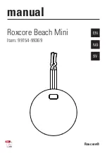 Roxcore Roxcore Beach Mini Manual preview