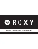 Preview for 10 page of Roxy BIRDYLAND Instruction Manual