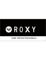 Roxy Dare Instruction Manual preview